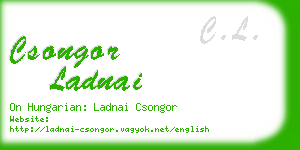 csongor ladnai business card